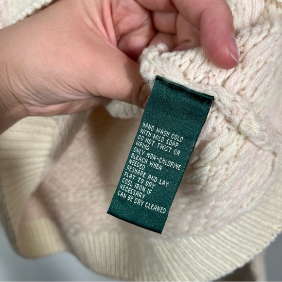 Lauren Ralph Lauren Exclusive Hand Knit Turtleneck Wool Cashmere Sweater Pink L - Picture 5 of 6